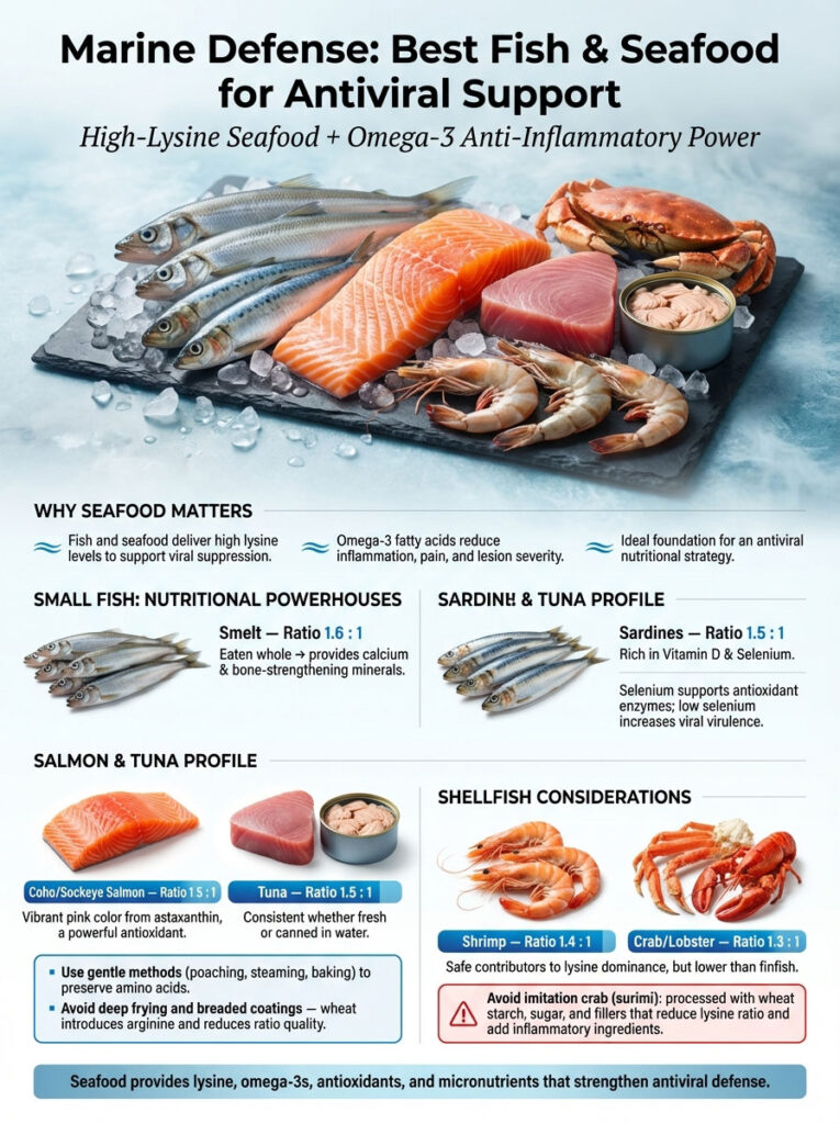 Marine Defense: Best Fish and Seafood for Antiviral Support