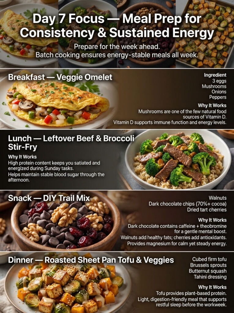 Day 7: Meal Prep Ideas for Energy Boosting Diet Plan