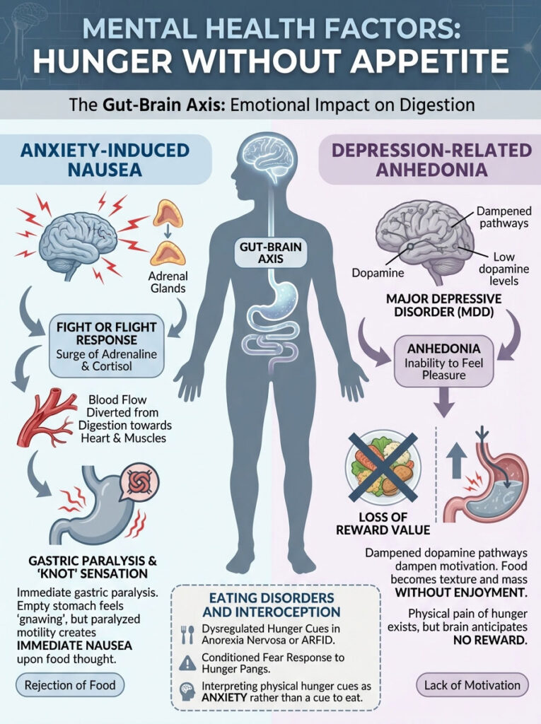 Mental Health Factors: Anxiety-Induced Nausea and Depression Anhedonia