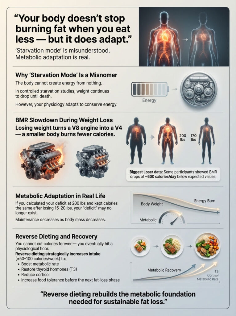 Metabolic Adaptation and The Starvation Mode Myth