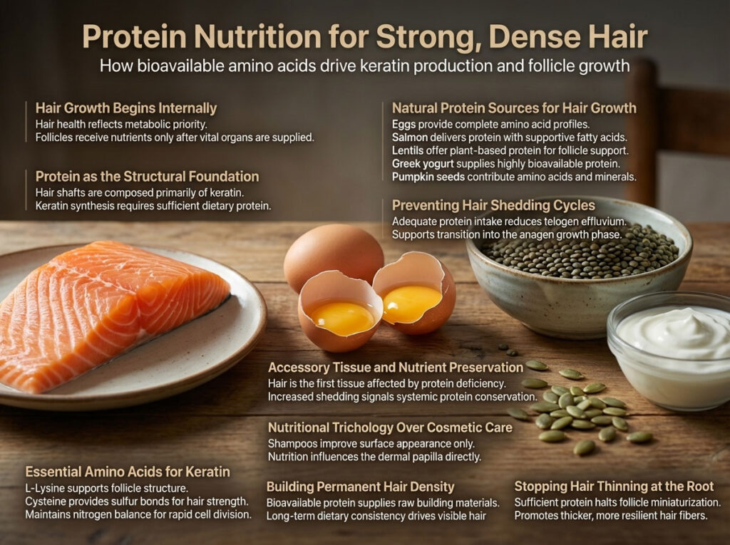 20 Natural Foods High in Protein For Hair Growth & Stopping Hair Loss (Veg, Non-Veg & Vegan)