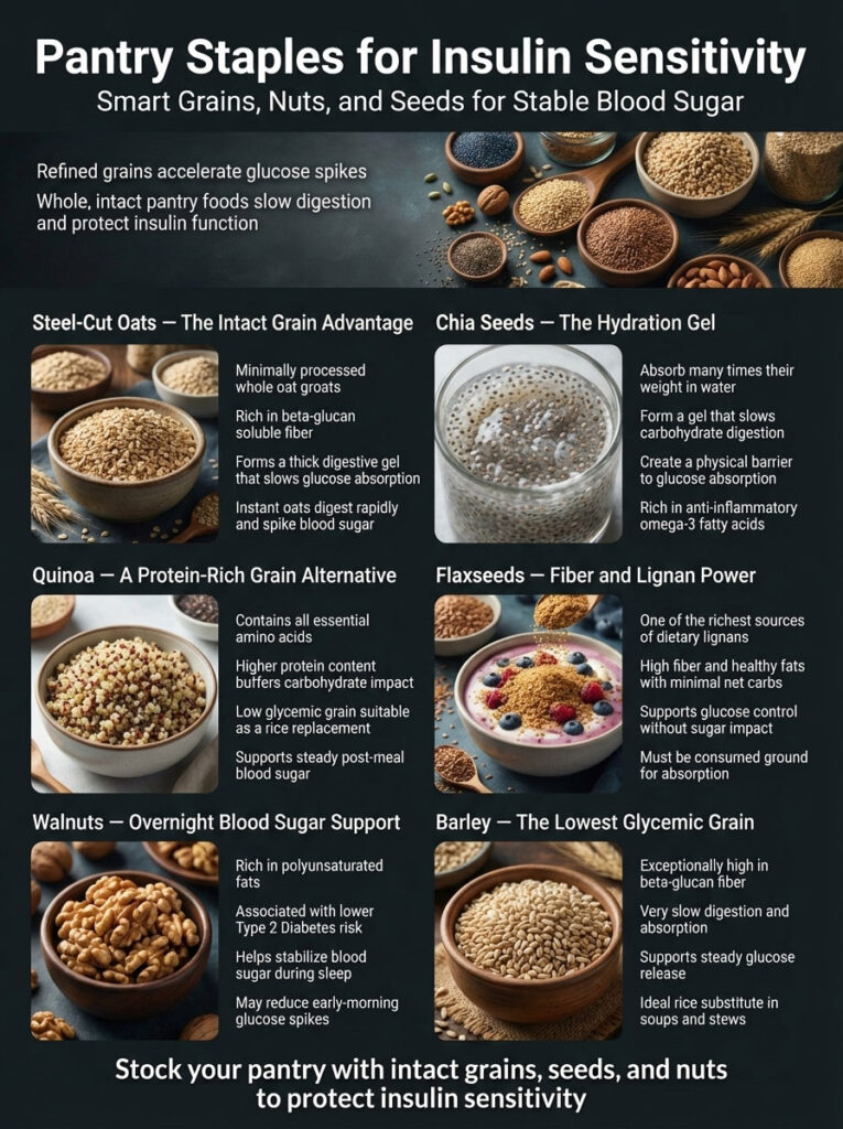 Pantry Staples: Grains, Nuts & Seeds for Insulin Sensitivity