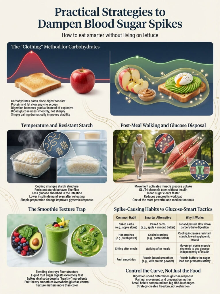 Practical Strategies to Dampen the Spike (High Blood Sugar Diet Chart Tactics)
