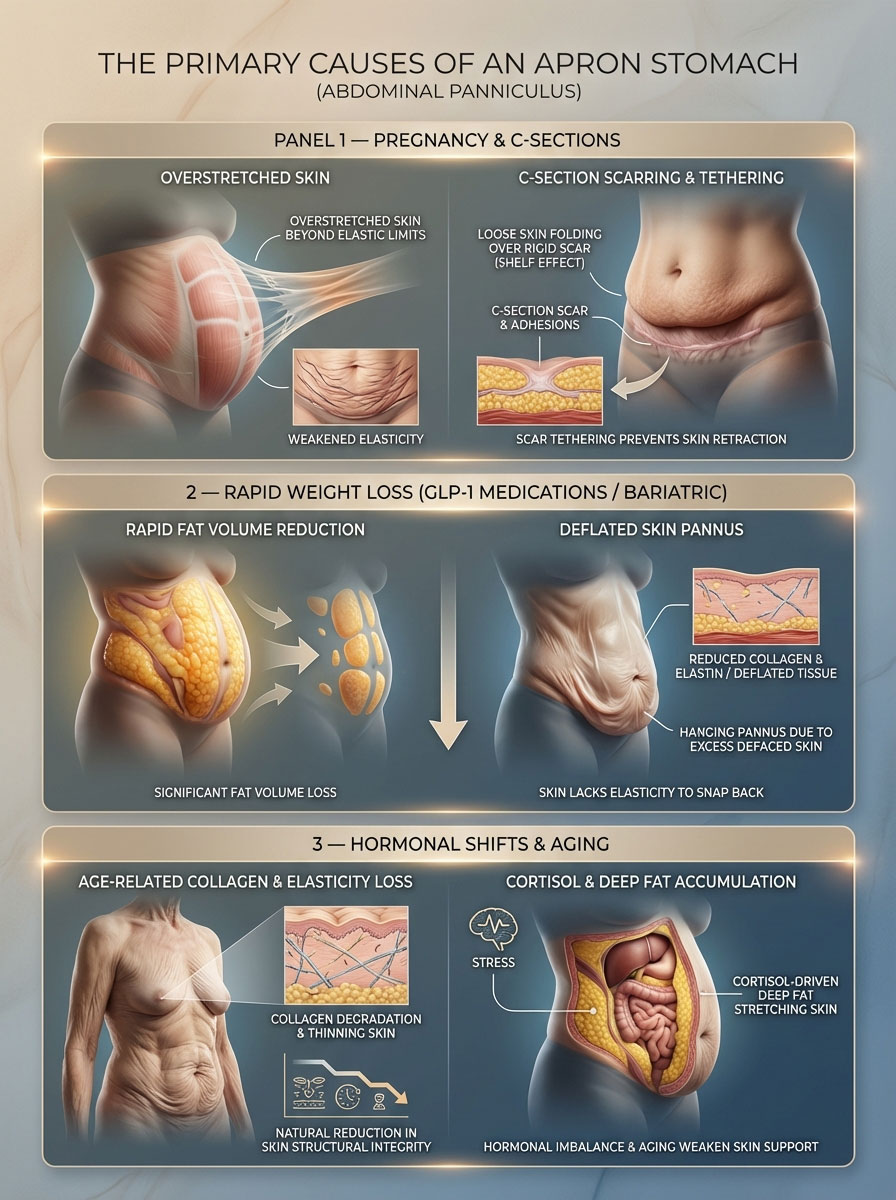 What Is Apron Belly? How To Get Rid Of An Apron Stomach? - HealthcareOnTime