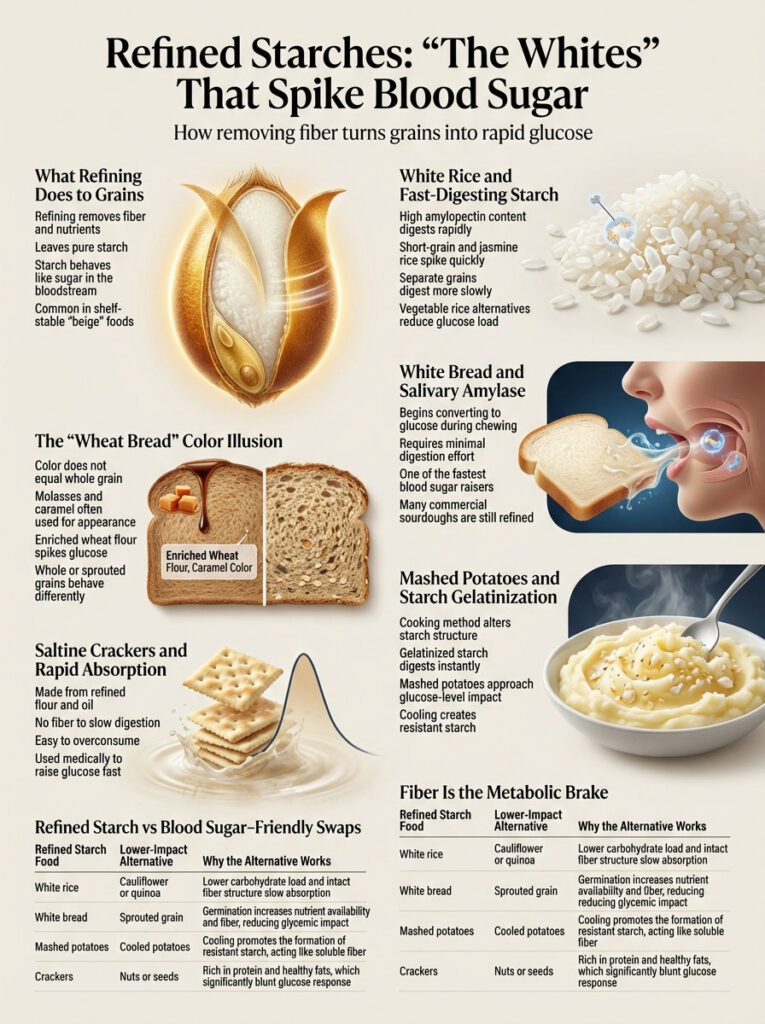 Refined Starches ("The Whites") and Worst Foods for Diabetics