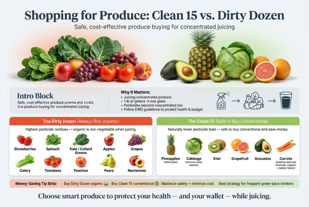 Shopping for Produce: Clean 15 vs. Dirty Dozen