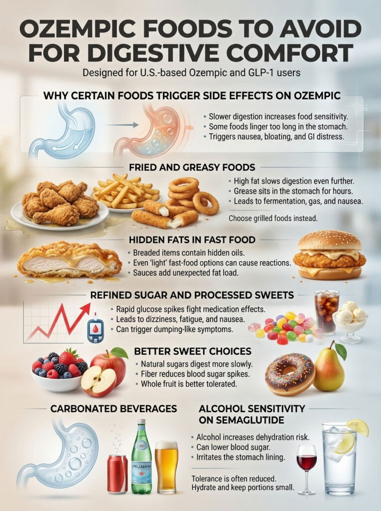 Specific Ozempic Foods to Avoid to Prevent Nausea and GI Side Effects