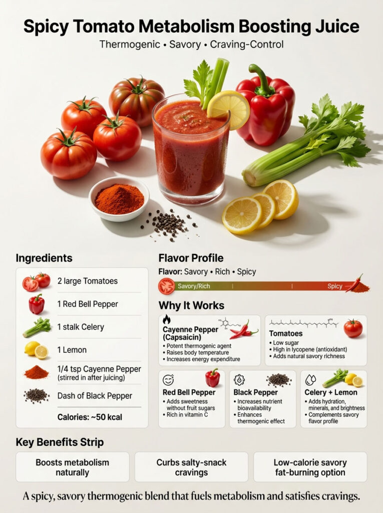 Spicy Tomato Metabolism Boosting Juice (Thermogenic)