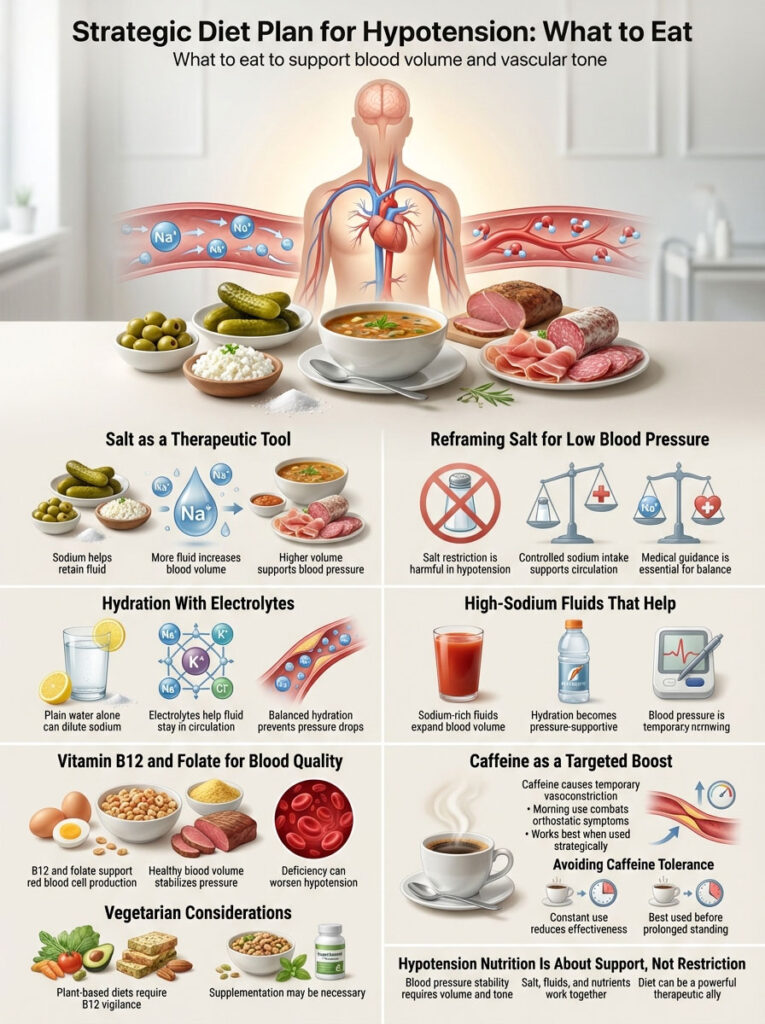 Strategic Diet Plan for Hypotension: What to Eat