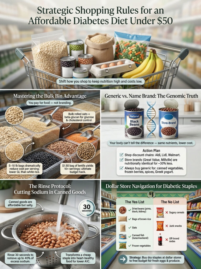 Strategic Shopping Rules for an Affordable Diabetes Diet Under $50