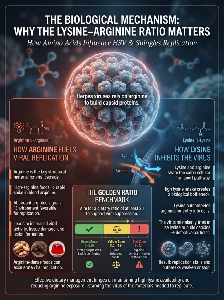 The Biological Mechanism: Why the Lysine Arginine Ratio Matters