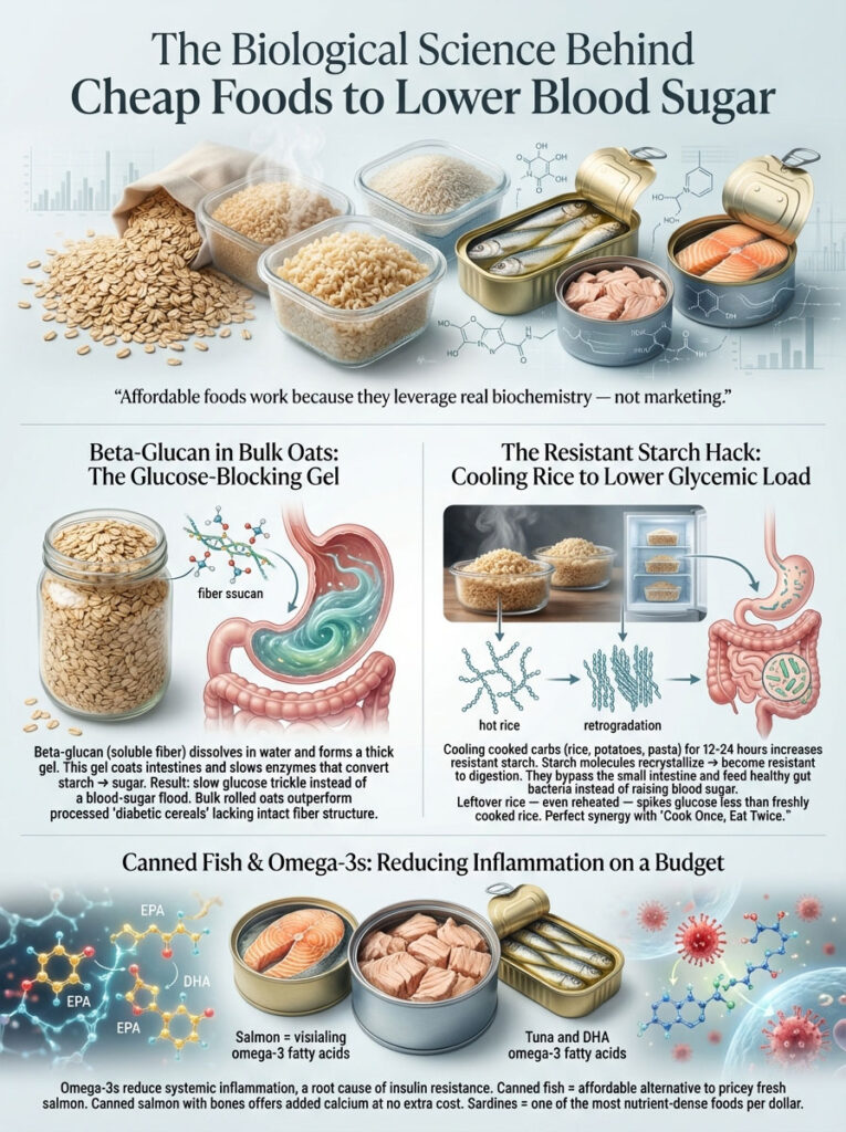 The Biological Science Behind Cheap Foods to Lower Blood Sugar
