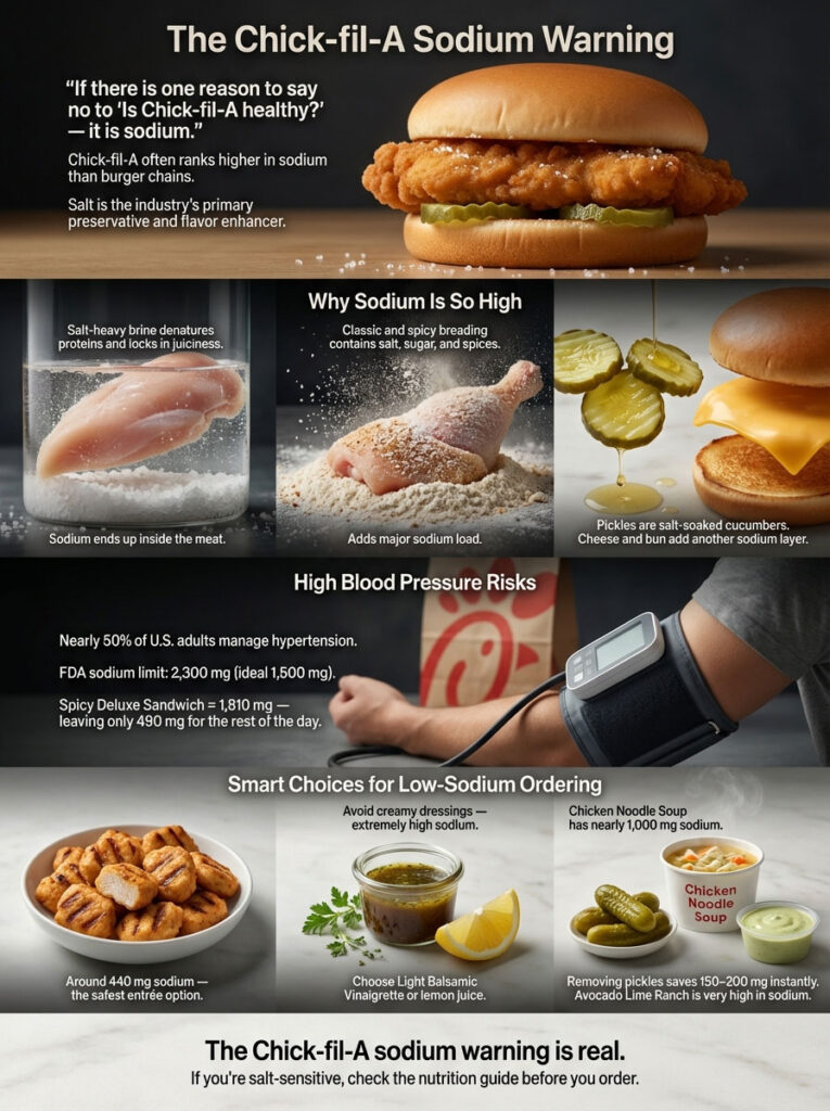 The Chick-fil-A Sodium Warning: Managing High Blood Pressure at Fast Food Chains
