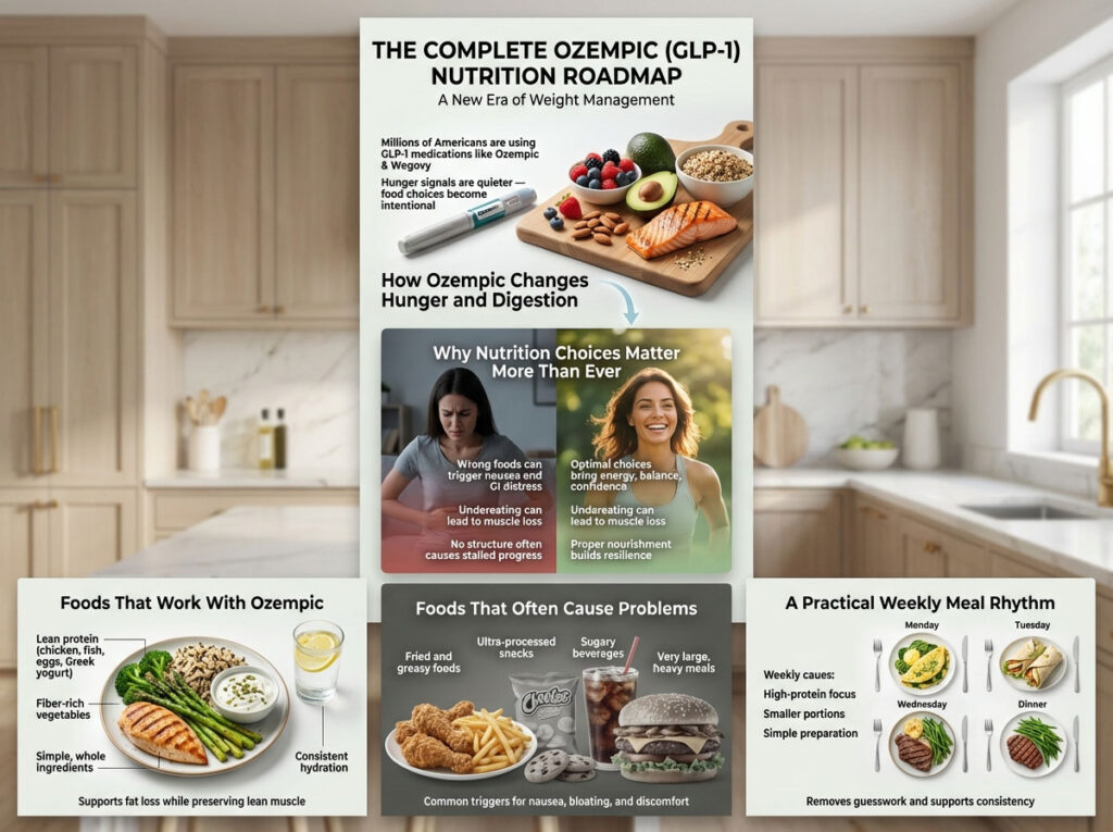 The Complete Ozempic (GLP-1) Nutrition Roadmap