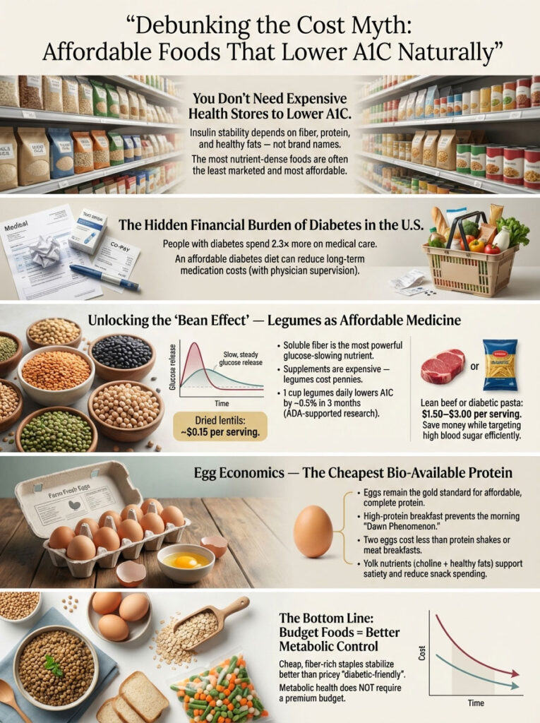 The Economics of A1C Control: Why Cheap Foods Lower Blood Sugar Best