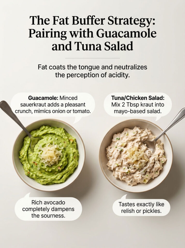 The Fat Buffer Strategy: Pairing with Guacamole and Tuna Salad