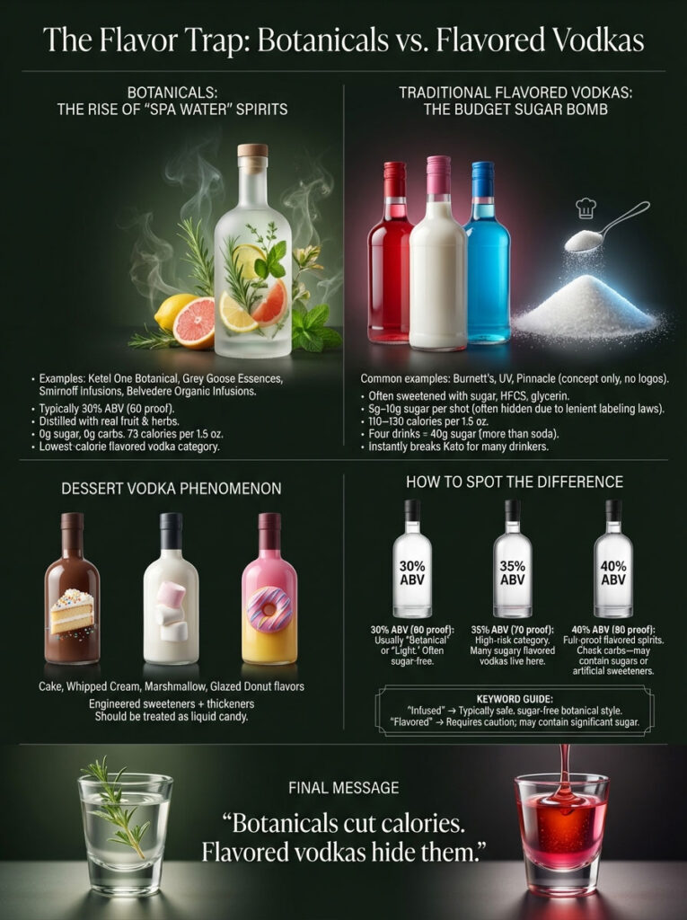 The "Flavor Trap": Botanicals vs. Flavored Vodkas