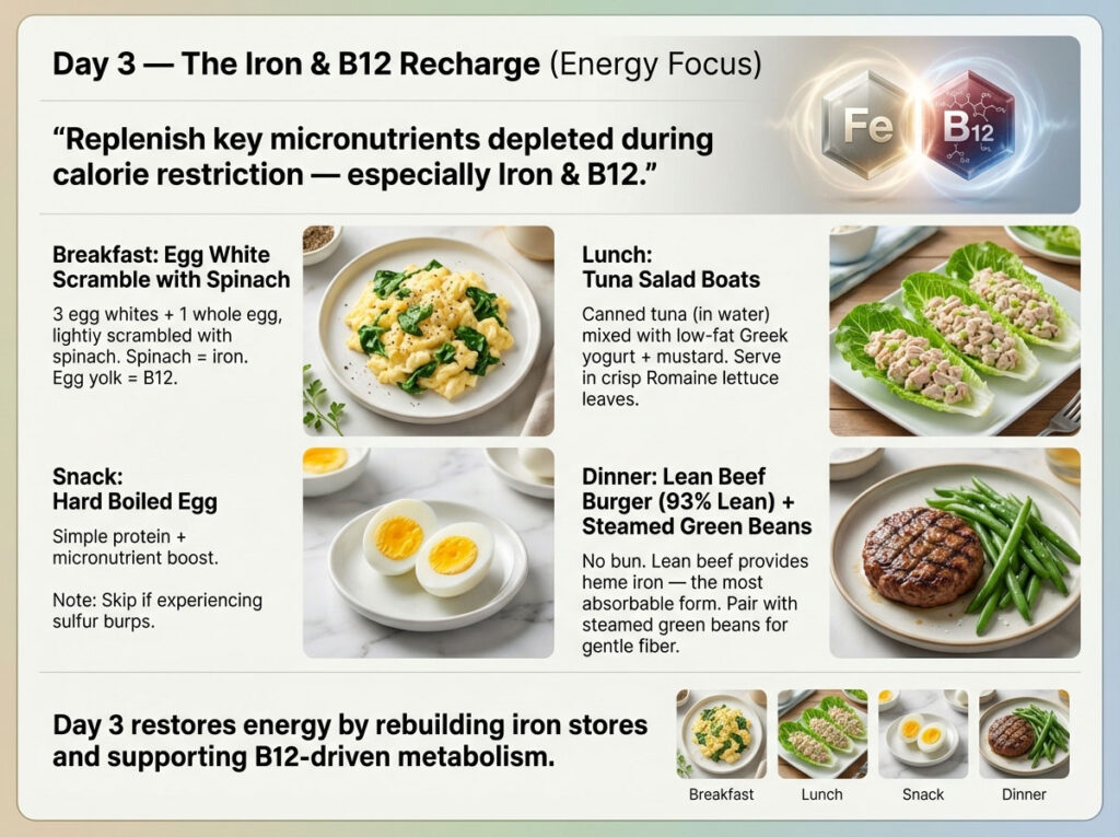 Day 3: The Iron & B12 Recharge (Energy Focus)