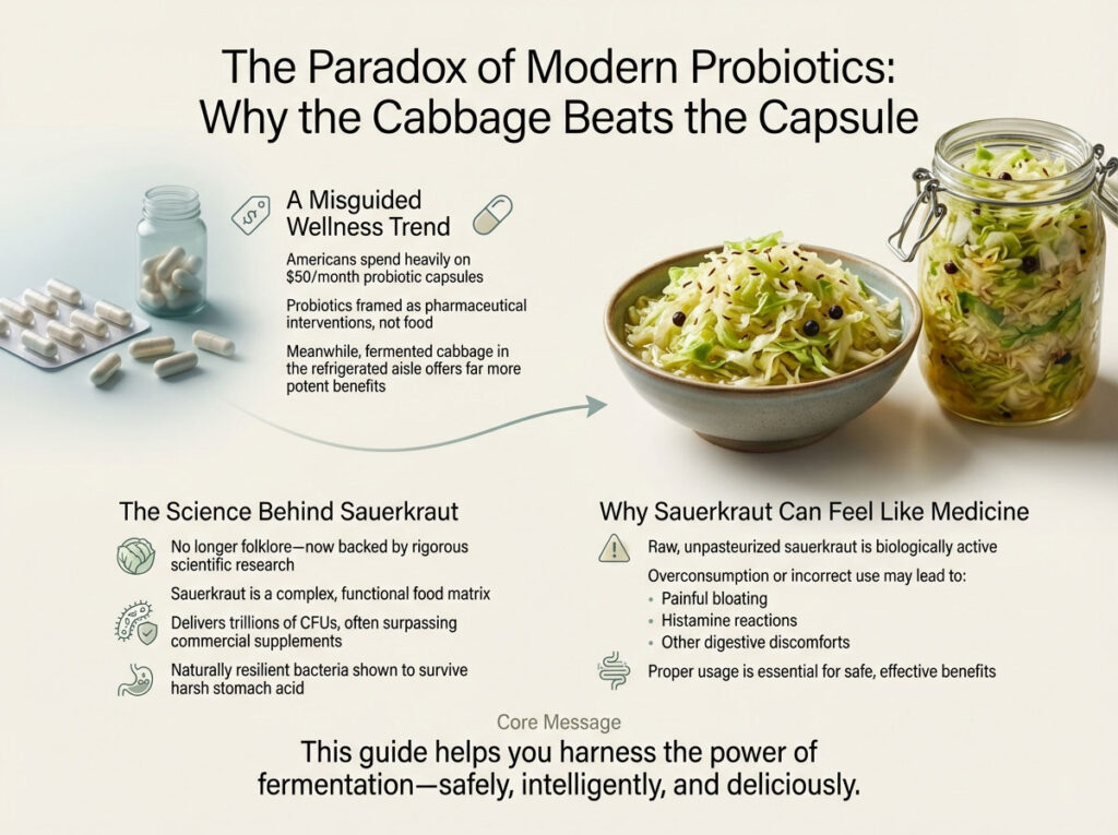 The Paradox of Modern Probiotics: Why the Cabbage Beats the Capsule