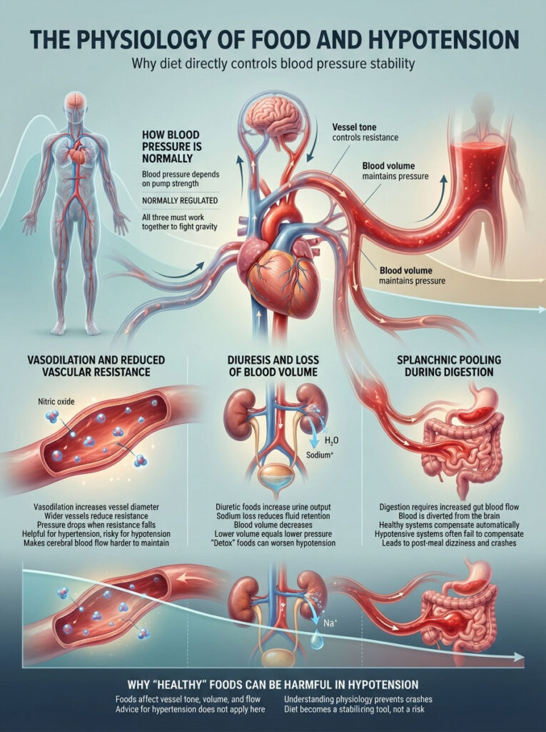 The Physiology of Food and Hypotension: Why Diet Matters