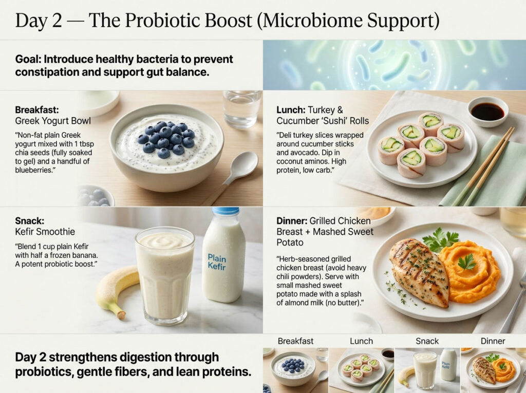 Day 2: The Probiotic Boost (Microbiome Support)