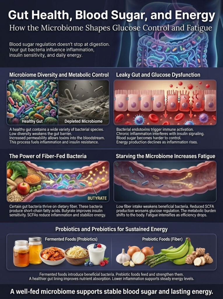 The Role of Gut Health in Blood Sugar and Energy