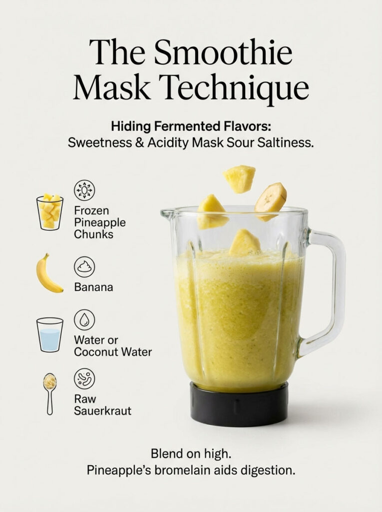 The Smoothie Mask Technique for Hiding Fermented Flavors