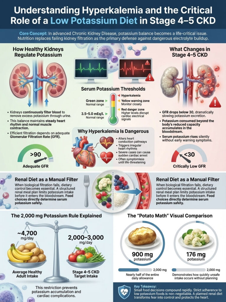 Understanding Hyperkalemia and the Importance of a Low Potassium Diet for Stage 4 and 5 CKD
