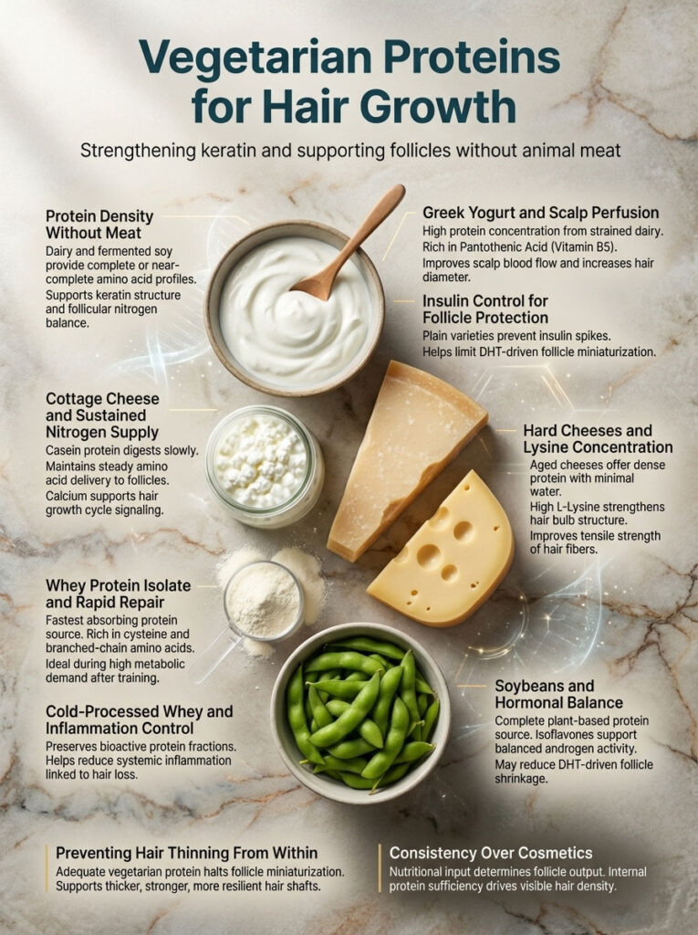 Vegetarian High Protein Foods for Hair Growth and Keratin Strength