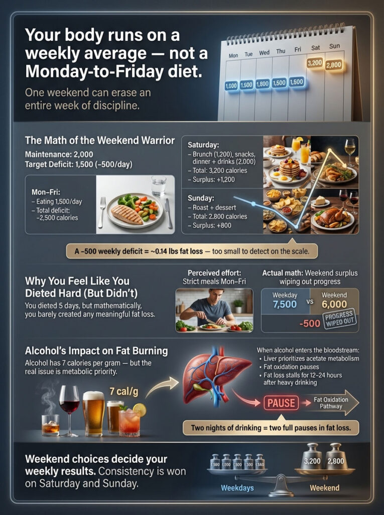 The Weekend Binge Cycle and Weekly Calorie Average