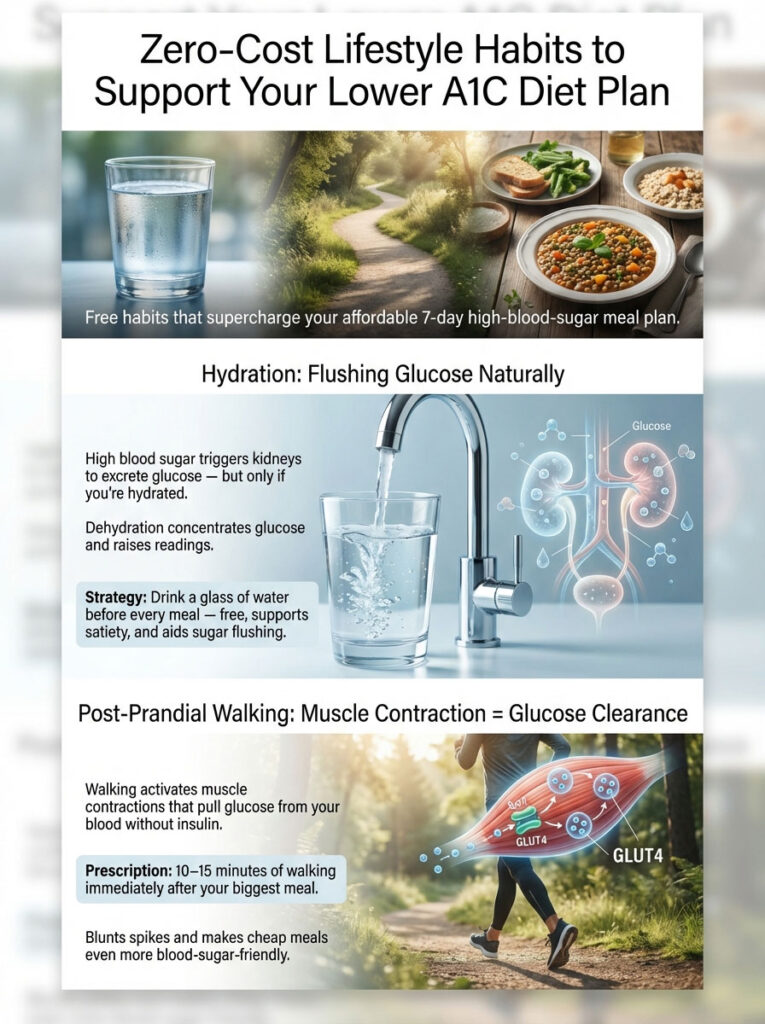 Zero-Cost Lifestyle Habits to Support Your Lower A1C Diet Plan