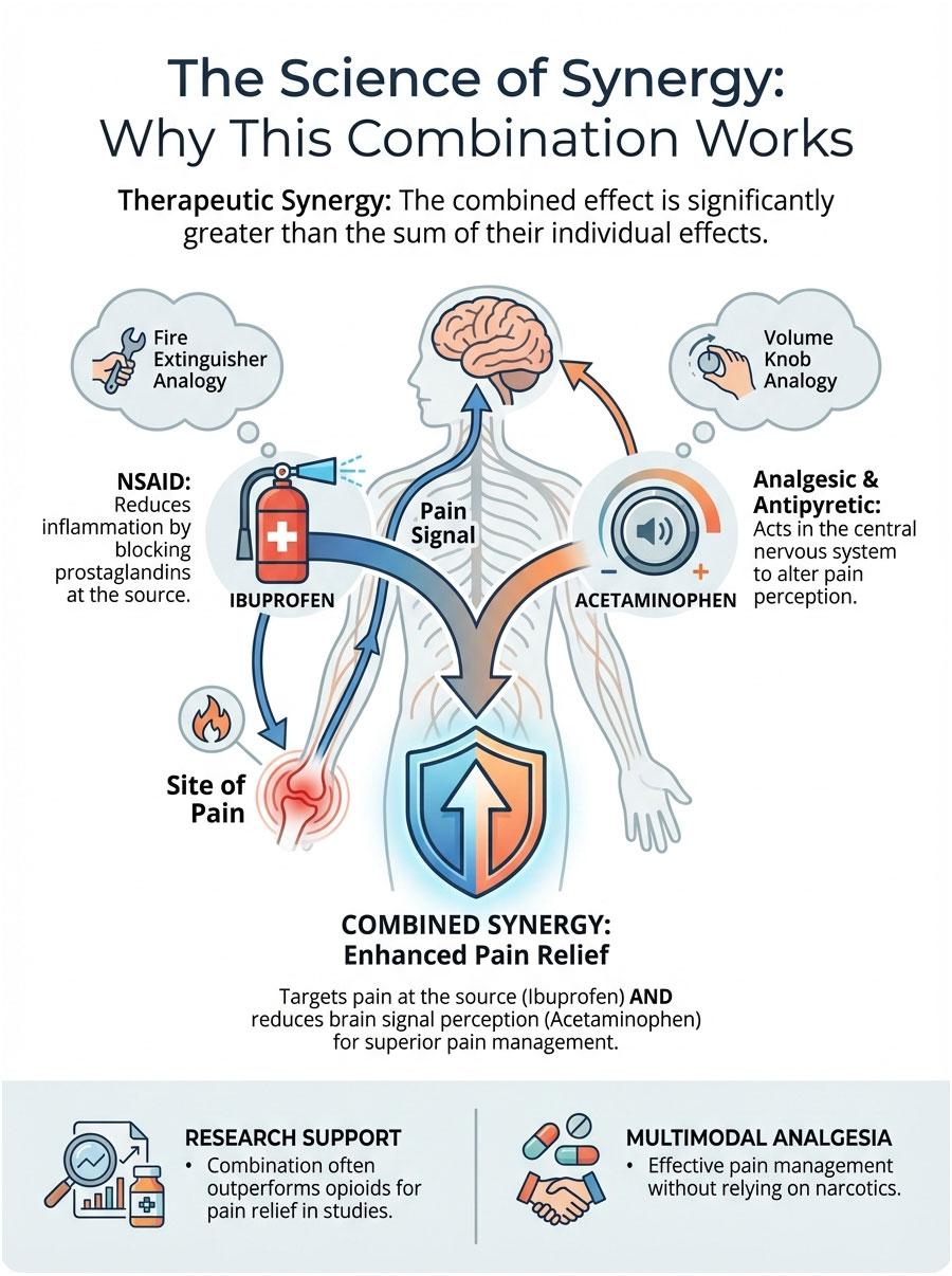 Curated visual reference: Daily Ibuprofen And Acetaminophen Combination Safety Risks Reference: Can You Take Tylenol And Ibuprofen Together Safety Dosage And