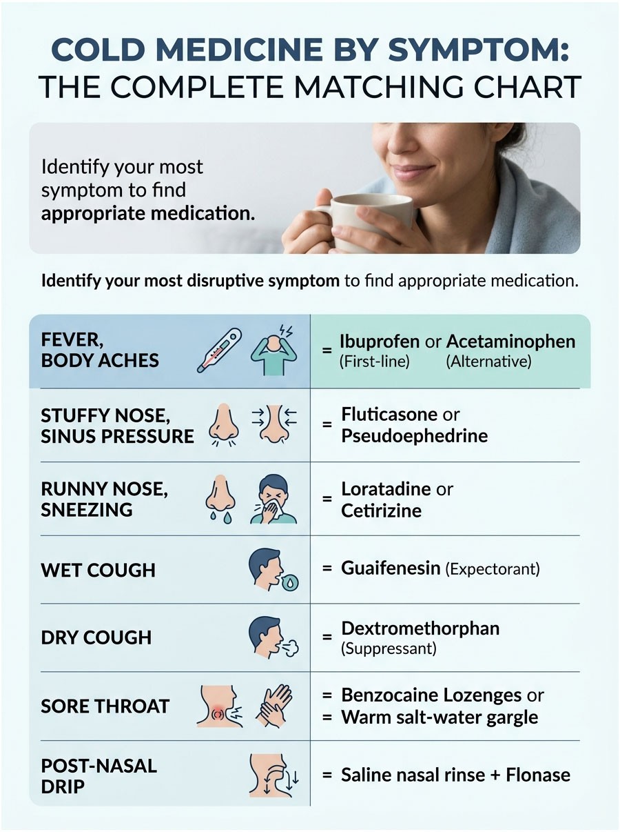 Cold Medicine by Symptom: Doctor-Approved OTC Guide - HealthcareOnTime