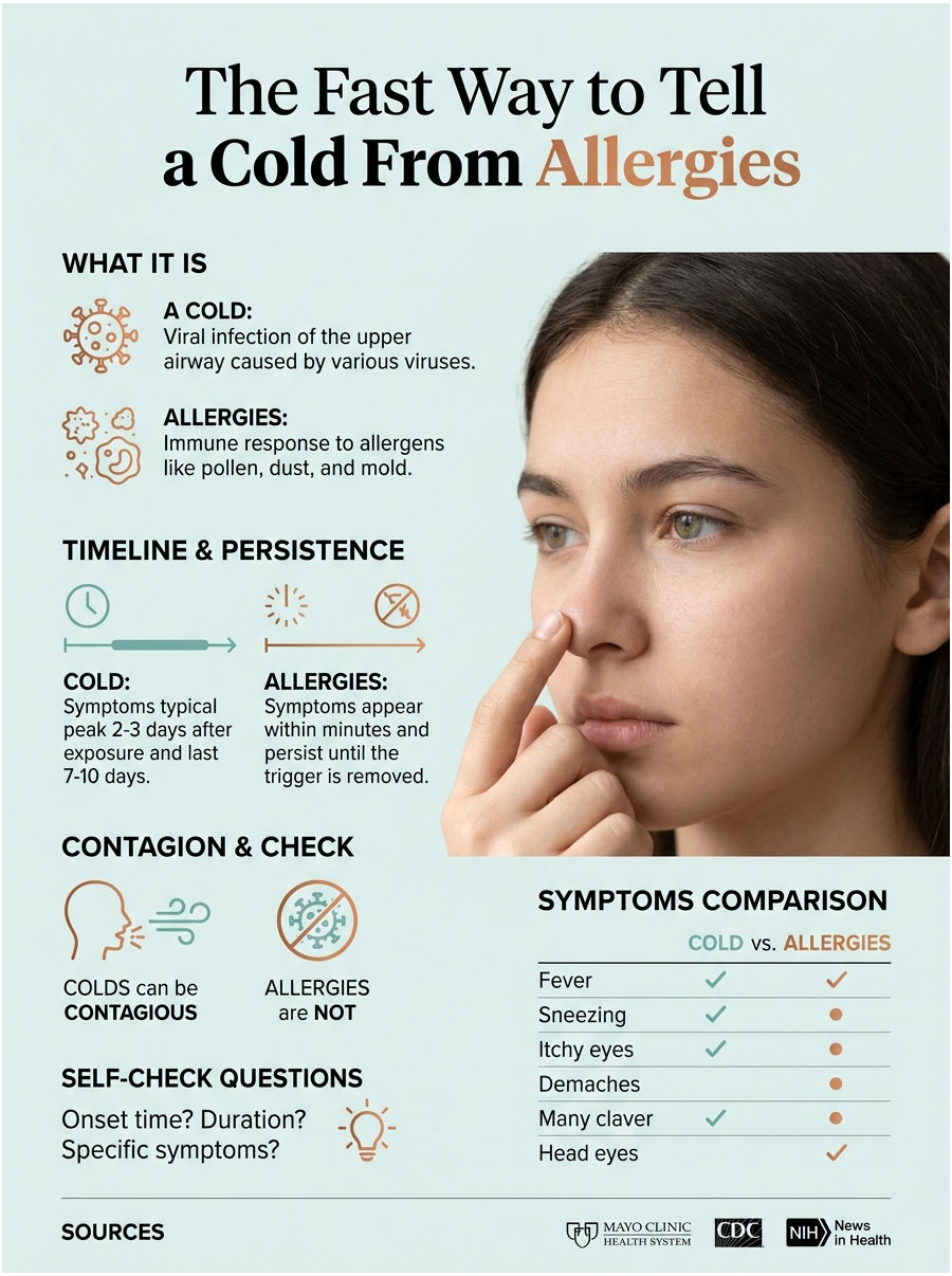 Is It a Cold or Allergies? Signs, Tests, Treatment - HealthcareOnTime